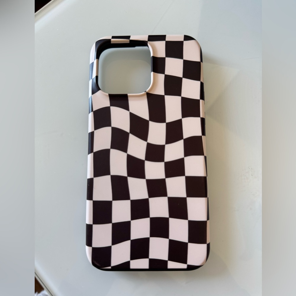 iPhone 15 Pro Max Case- Checkered